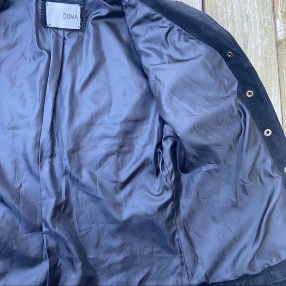 Doma Black Leather Pleated Jacket Riding Western S - Picture 5 of 10